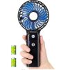 Portable Battery Operated Handheld Personal Desk Fan with 5-20 Hours Working Time/5200mAh Battery; 3 Setting; Foldable Design; for Travel; Camping and