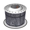 Outsunny Smokeless Fire Pit with Fireproof Mat, 20" Barrel Style Portable Wood Burning Firepit, Magnesium Oxide Low Smoke Camping Bonfire Stove for Ba