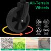 5in Wheel No Brake 100L Collapsible Folding Wagon Cart With Adjustable Handle 220LBS Load Capacity Heavy Duty Foldable Utility Outdoor Wagon For Campi