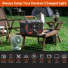 300W Portable Power Station 70200mAh AC Car Solar Generator Backup Energy Storage Battery for Outdoor Camping Travel Emergency Support Wireless Chargi