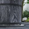 Outsunny Smokeless Fire Pit with Fireproof Mat, 20" Barrel Style Portable Wood Burning Firepit, Magnesium Oxide Low Smoke Camping Bonfire Stove for Ba
