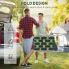 Outsunny Set of 2 Patio Folding Chairs, Classic Outdoor Camping Chairs, Portable Lawn Chairs for Camping, Garden, Pool, Beach, Backyard w/ Armrests, G
