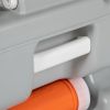 Outsunny Portable Toilet for Adults 5.8 Gallon, Porta Potty with Level Indicator, T-Type Water Outlets and Anti-Leak Handle Pump for Camping, Boating,