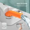 Outsunny Portable Toilet for Adults 5.8 Gallon, Porta Potty with Level Indicator, T-Type Water Outlets and Anti-Leak Handle Pump for Camping, Boating,