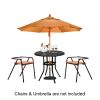 32*32*29" Outdoor Cast Aluminum Round Dining Table