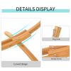 Outsunny 10.6' Wooden Hammock Stand Universal Garden Picnic Camp Accessories, 264lbs, Natural
