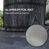 Outsunny Smokeless Fire Pit with Fireproof Mat, 20" Barrel Style Portable Wood Burning Firepit, Magnesium Oxide Low Smoke Camping Bonfire Stove for Ba