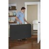 Folding Table 6ft Portable Heavy Duty Plastic Fold-in-Half Utility Foldable Table Plastic Dining Table (BLACK)
