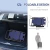 Tanning Chair, 2-in-1 Beach Lounge Chair & Camping Chair w/ Pillow & Pocket, Adjustable Chaise for Sunbathing Outside, Patio, Poolside, Navy