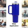 40oz V2 large capacity tumbler,  With Handle And Straw Lid, Insulated Reusable Stainless Steel Water Bottles Travel Mug Coffee Cup car cup water cup F