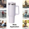 40oz large capacity tumbler With Handle And Straw Lid, Insulated Reusable Stainless Steel Water Bottles Travel Mug Coffee Cup car cup water cup For Me
