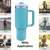 40oz V2 large capacity tumbler,  With Handle And Straw Lid, Insulated Reusable Stainless Steel Water Bottles Travel Mug Coffee Cup car cup water cup F