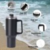 40oz large capacity tumbler With Handle And Straw Lid, Insulated Reusable Stainless Steel Water Bottles Travel Mug Coffee Cup car cup water cup For Me