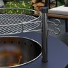 Outsunny 2-in-1 Smokeless Fire Pit, BBQ Grill, 25" Portable Wood Burning Firepit with Cooking Grate, Ash Tray & Poker, Low Smoke Camping Bonfire Stove