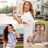 Portable Fan, Handheld Fan Personal Mini Fan 4200mAh Rechargeable With 5 Speeds, Battery Operated Mini Fan With LED Display, 11-21Hs Desk Fan Working