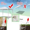 Canopy Tent for Patio Garden;  Outdoor Open Gazebo BBQ Tent for Air circulation;  Sunshade Shelter Pavilion for Party Wedding Catering Gazebo Garden B