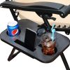Zero Gravity Chair Patio Folding Lawn Lounge Chairs Outdoor Foldable Camp Reclining Lounge Chair with sidetable for Backyard Porch Swimming Poolside a